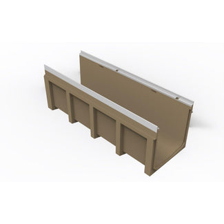 Polymer concrete cable tray P300. L=0.5m. H=365mm. E600KN