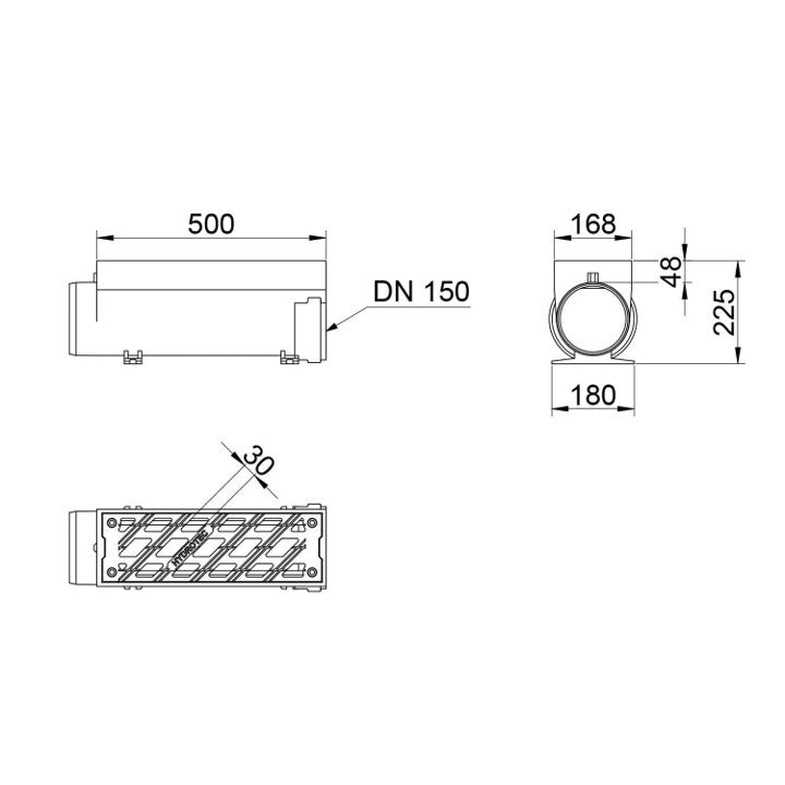 Self-supporting drainage channel Hydroblock 150. L=0.5m