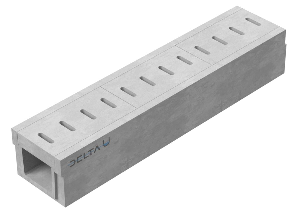 Grate gutter 3070. A15. Inset grille. L=1m. For concrete grid