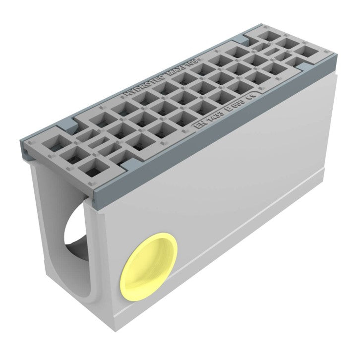 Grate gutter 100mm wide. Maxi 100. L=0.5m. Mesh grid. E600KN