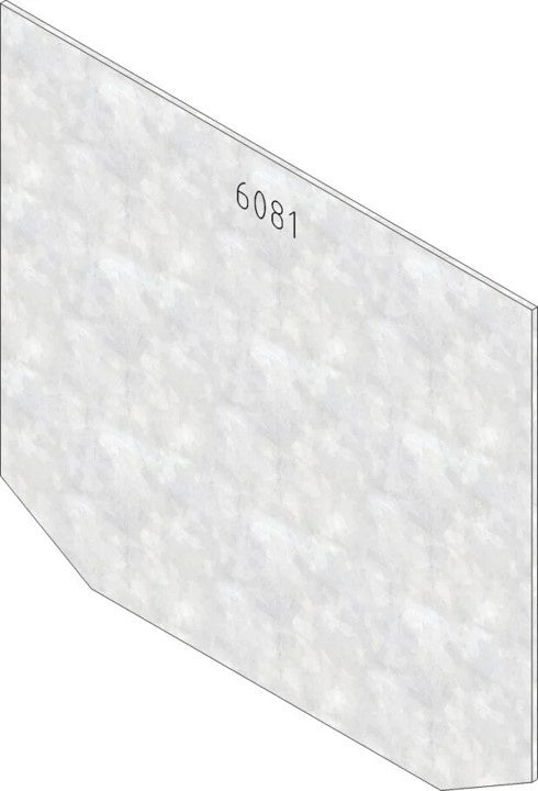 Eindplaat dicht Super 100 type 01. Verzinktstaal