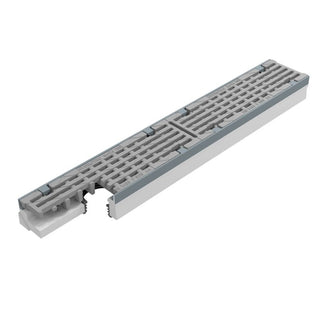 Grate gutter 100mm wide. Maxi 100. L=1m. Long bar grate. F900KN