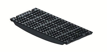 Cast iron grate for grate gutter 800. D400. Inset. L=0.5m