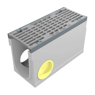 Maxi 150 Gutter. L=0.5m. Long-rod grating. H=310mm. Corner and T-piece. F900KN