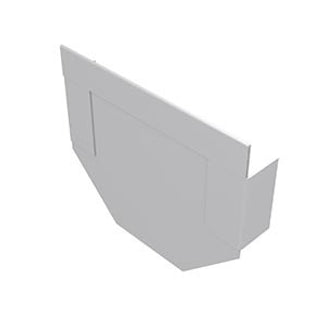 Galvanized steel end plate closed Mini 100