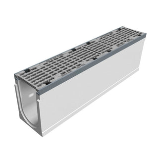 Grate gutter Maxi 150. L=1m. Long bar grating. H=310mm. F900KN