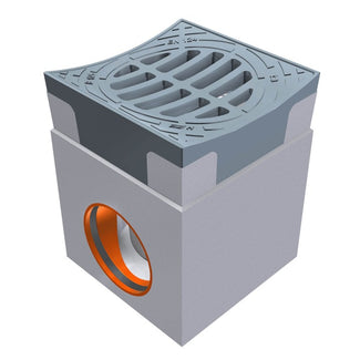 Tile path chamber 300x300mm. 1 piece. B125KN. Holling. Drain 160mm