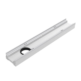 Top 100 Grate Channel. L=1m. H=80mm, bottom outlet 110mm. C250KN