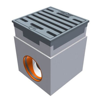 Tile path chamber 300x300mm. 1 piece. D400KN. Right. Drain 160mm