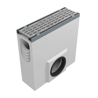 Maxipur 100 sand trap. L=0.5m. Long-bar grate. 160mm outlet. D400KN