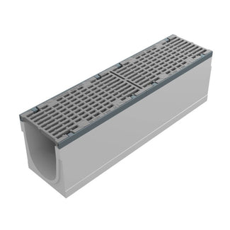 Maxi 200 Gutter. L=1m. Long-rod grating. F900KN