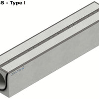 Concealed gutter 200mm. L=2m. F900. Steel bridge, steel rim