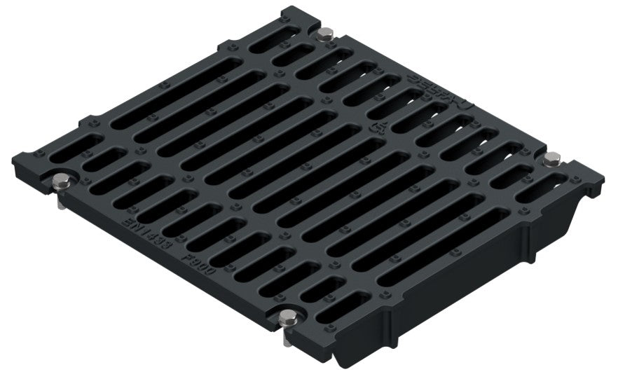 Cast iron grate for grate gutter 300. D400. Inset. L=0.5m