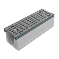 Gitterrinne Maxi F1 100. L=0,5m. Langer Stabrost. H=160mm. F900KN