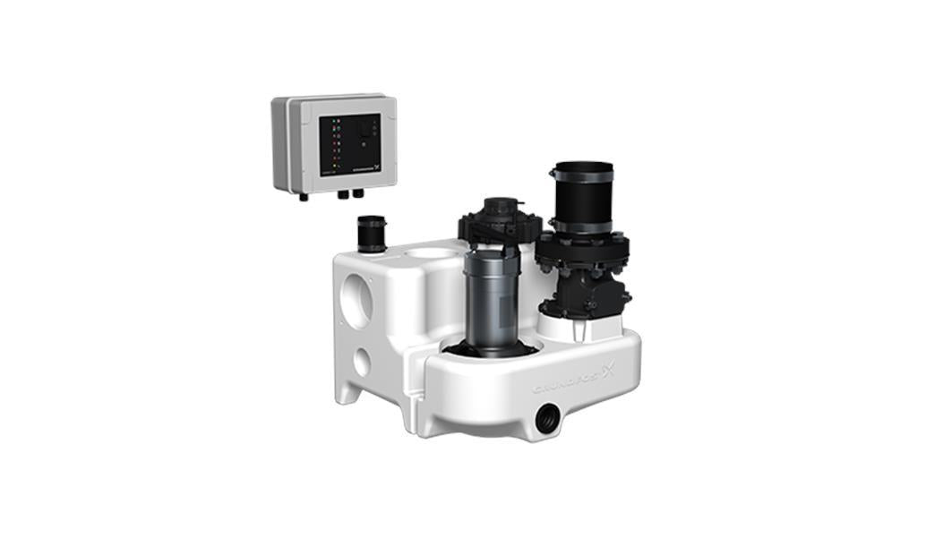 Opvoerinstallatie Multilift MSS 11.3.2. Enkelpomps. 33m3/h. H=10,7m.400V