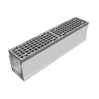 Grate gutter Maxi 150. L=1m. Mesh grid. H=260mm. E600KN