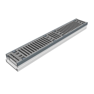 Grate gutter 100mm wide. Maxi 100. L=1m. Slot grille. C250KN