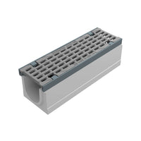 Gitterrinne 100 mm breit. Maxi 100. L=0,5m. Langer Stabrost. D400KN