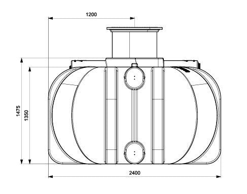 Regenwatertank Easy Rain 7.500 l