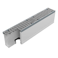 Grate gutter 100mm wide. Maxi 100. L=1m. Long bar grate. D400KN