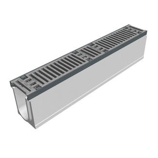 Grate gutter Maxi 100. L=1m. Slot grille. H=235mm. C250KN