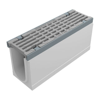Grate gutter 100mm wide. Maxi 100. L=0.5m. Long bar grate. F900KN