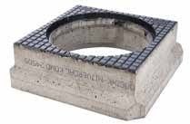 Beton-Gusseisen-Schachtrand Basic 240 mm hoch. Tageslichtgröße 520 mm. D400KN. VW