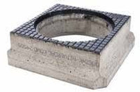 Beton-Gusseisen-Schachtrand Basic 240 mm hoch. Tageslichtgröße 520 mm. D400KN. VW