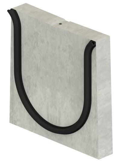 Sluitplaat verholen goot 200-300mm. Met afdichtingsrubber