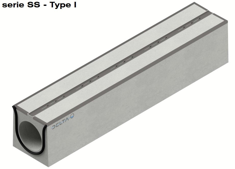 Schlitzzrinne 500 mm. L=4m. D400. Stahlbrücke, Stahlfelge