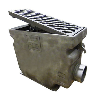 Gietijzeren straatkolk 3060EP7. PVC achteruitlaat 160. lxbxh=750x295x603mm