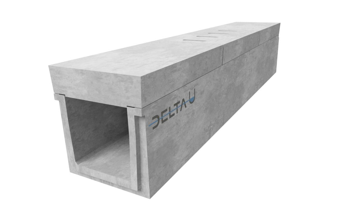 Grate gutter 4030. D400. Surface-mounted grille. L=1m. For concrete grid