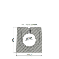 Verholen goot 200mm. L=2m. F900. Tussenbrug beton, omranding beton