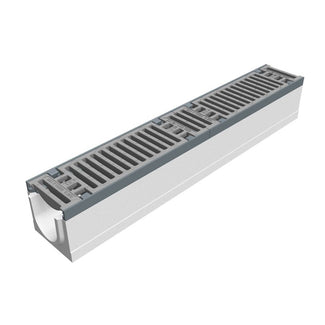 Grate gutter 100mm wide. Maxi 100. L=1m. Slot grille. C250KN