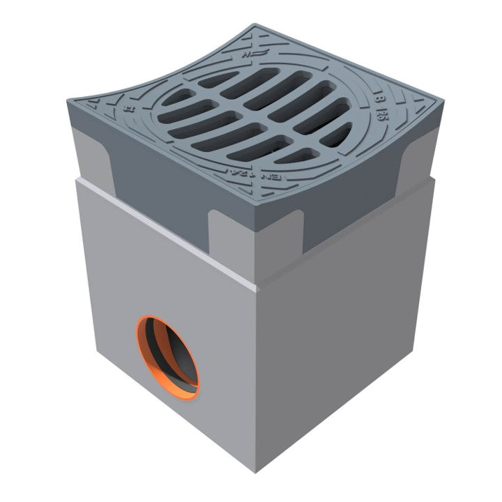Tile path chamber 300x300mm. 1 piece. B125KN. Holling. Drain 110mm