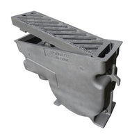 Gietijzeren straatkolk 1940TP7. PVC onderuitlaat 125. lxbxh=555x190x400mm