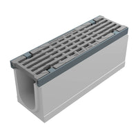 Grate gutter 100mm wide. Maxi 100. L=0.5m. Long bar grating. F900KN