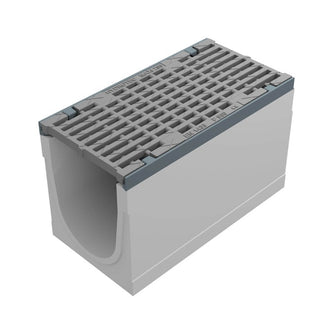 Maxi 200 Gutter. L=0.5m. Long-rod grating. F900KN