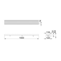 Self-supporting Hydroline drainage channel. L=1m