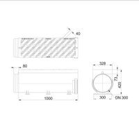 Self-supporting drainage channel Hydroblock 300. L=1m