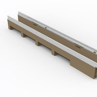 Polymer concrete cable tray P100. L=0.5m. H=198mm. E600KN