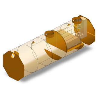 Coalescentieafscheider 250l/s. Slibvang 25.000l. D400KN. Staal