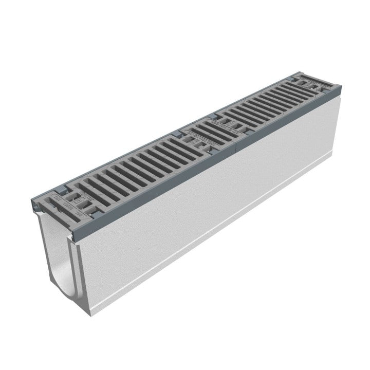 Grate gutter Maxi 100. L=1m. Slot grille. H=260mm. C250KN
