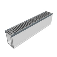 Grate gutter Maxi 100. L=1m. Slot grille. H=260mm. C250KN