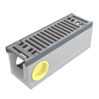 Grate gutter 100mm wide. Maxi 100. L=0.5m. Slot grille. C250KN