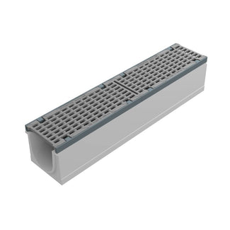 Grate gutter 150mm wide. Maxi 150. L=1m. Long bar grate. D400KN