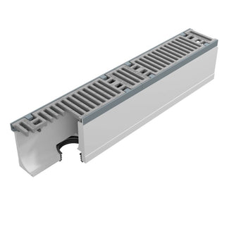 Grate gutter 100mm wide. Maxi 100. L=1m. Slot grille. C250KN