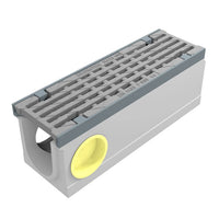 Grate gutter 100mm wide. Maxi 100. L=0.5m. Long bar grating. F900KN