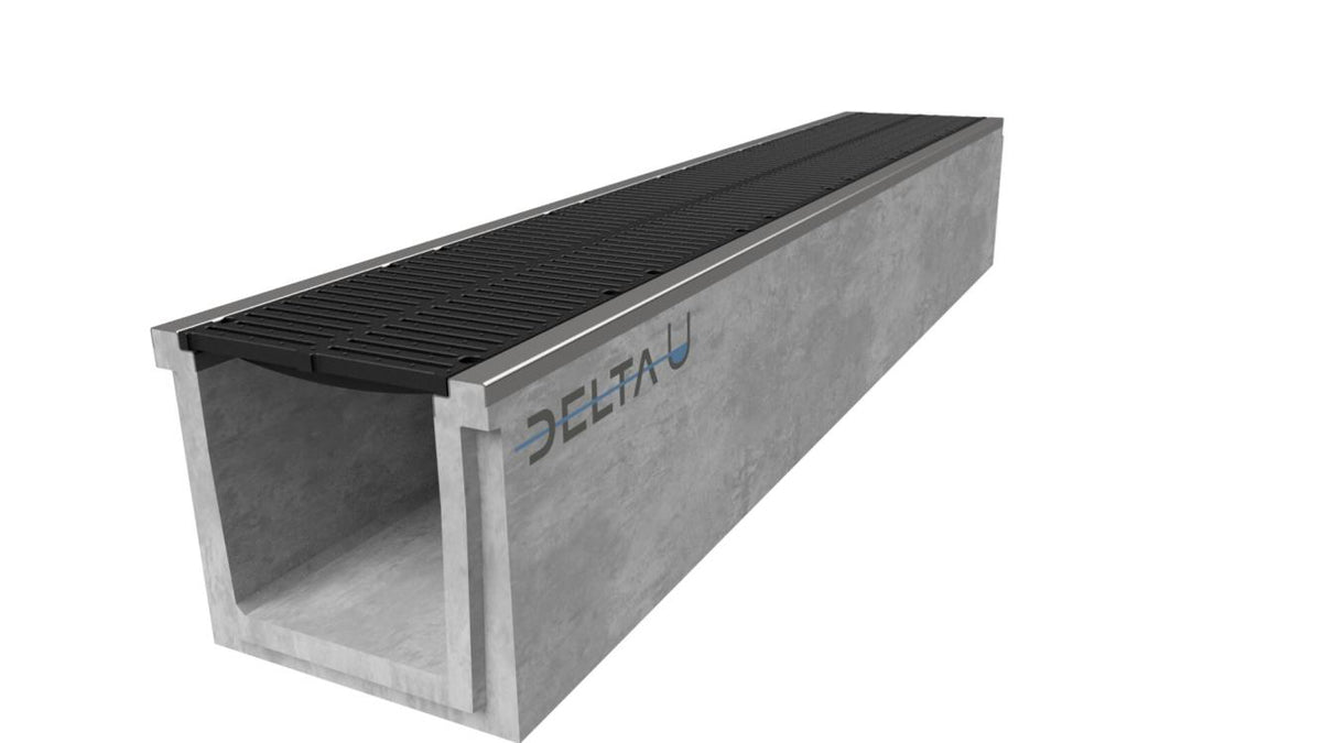 Grate gutter 4040. D400. Inset grille. L=3m. For cast iron grid