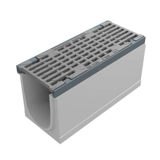 Grate gutter Maxi 150. L=0.5m. Long bar grating. H=310mm. F900KN